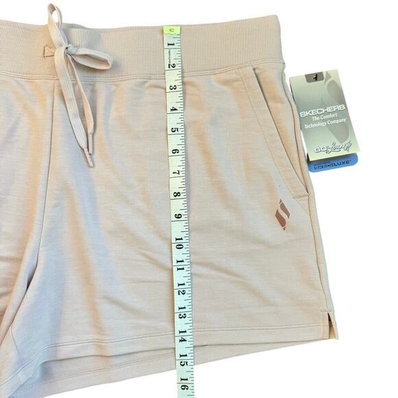 Skechers Skechluxe Go Lounge French Terry Comfy Pale Pink Shorts‎ Womens 2XL NWT - Picture 11 of 11